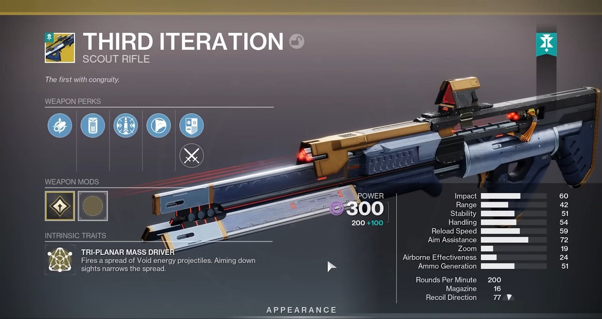 Third Iteration in Destiny 2 (Image via AztecrossYT/Bungie)